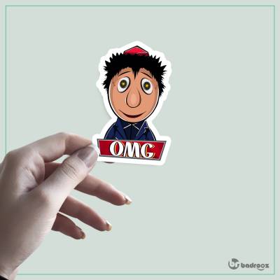 استیکر OMG کلاه قرمزی