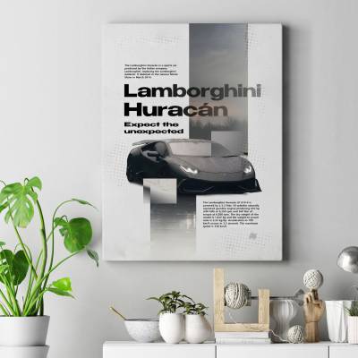 تابلو کنواس (بوم) لامبورگینی - Lamborghini Huracan