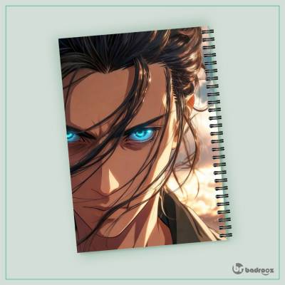 دفتر یادداشت انیمه اتک تایان.