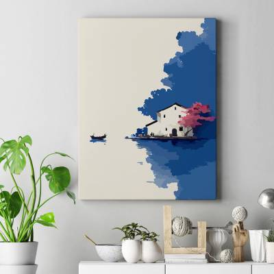 تابلو کنواس (بوم) پناه آبی