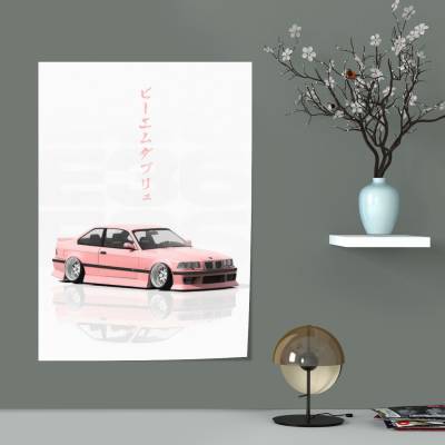 پوستر سیلک بی ام و - BMW E36