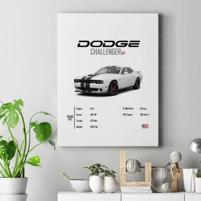 تابلو کنواس (بوم) دوج چلنچر - Dodge Challenger SRT