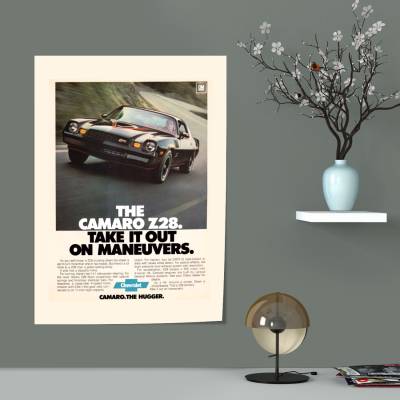 پوستر سیلک شورلت - Chevrolet Camaro Z28