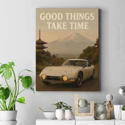 تابلو کنواس (بوم) تویوتا - Toyota 2000GT