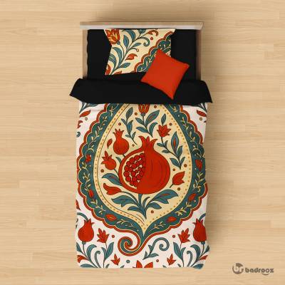 روتختی یک نفره ترمه سنتی با نقوش انار