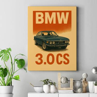 تابلو کنواس (بوم) بی ام و - BMW 3.0 CS