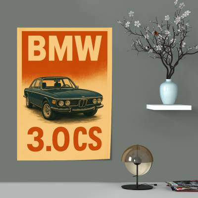 پوستر سیلک بی ام و - BMW 3.0 CS