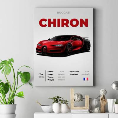 تابلو کنواس (بوم) بوگاتی - Buggati Chiron
