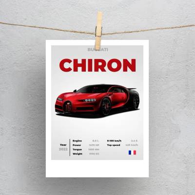 پولاروید(فتوکارت) بوگاتی - Buggati Chiron