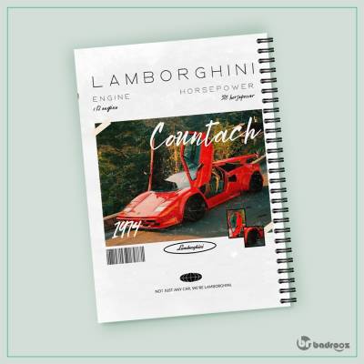 دفتر یادداشت لامبورگینی - Lamborghini Countach 