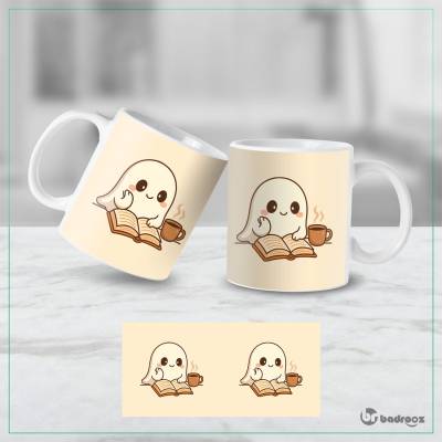 ماگ  روح کارتونی کتاب‌خوان