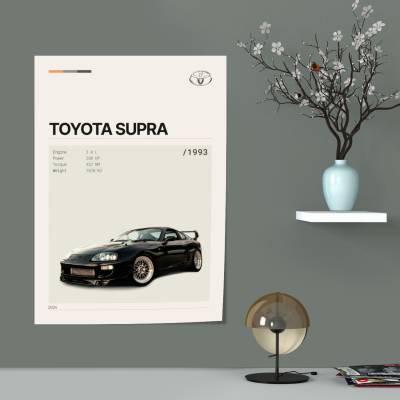 پوستر سیلک تویوتا - Toyota Supra