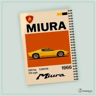 دفتر یادداشت لامبورگینی - Lamborghini Miura