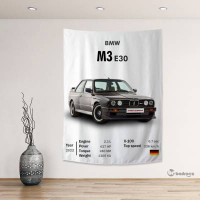 بک دراپ بی ام و - BMW M3 E30