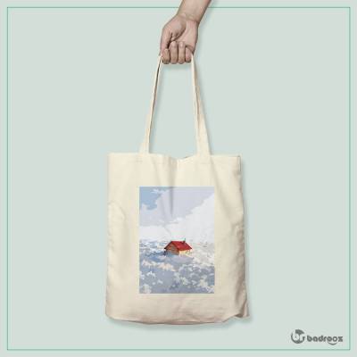 کیف خرید کتان (توت بگ) خانه خیال