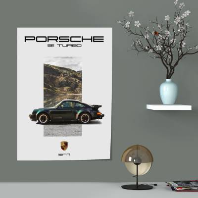 پوستر سیلک پورشه - Porsche 911 Turbo 3