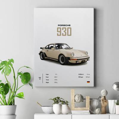 تابلو کنواس (بوم) پورشه - Porsche 930