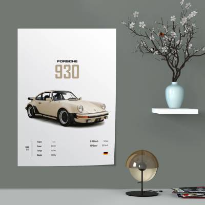 پوستر سیلک پورشه - Porsche 930
