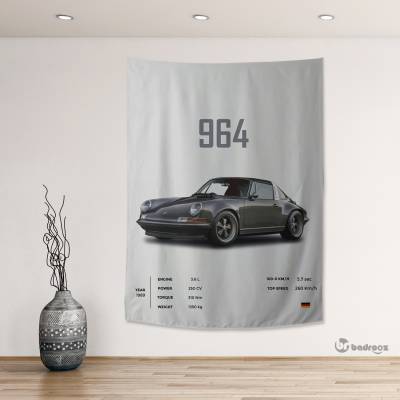 بک دراپ پورشه - Porsche 964