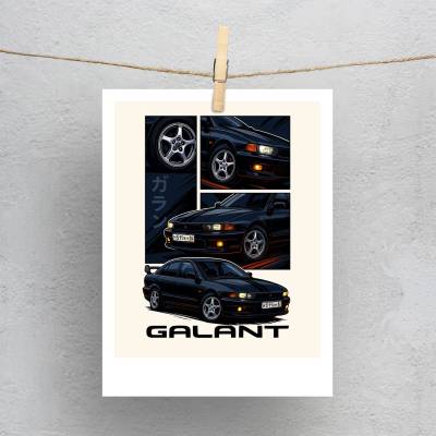 پولاروید(فتوکارت) میتسوبیشی - Mitsubishi Galant