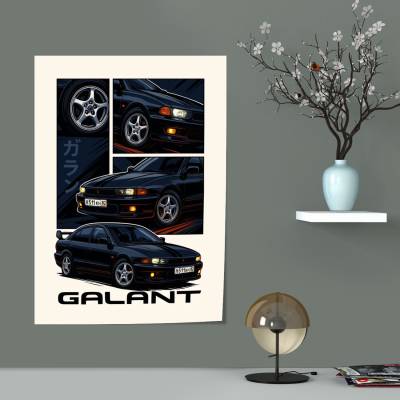 پوستر سیلک میتسوبیشی - Mitsubishi Galant