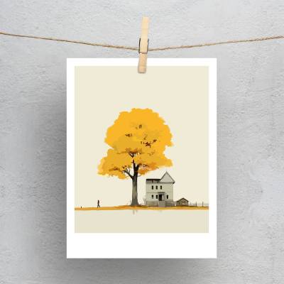 پولاروید(فتوکارت) خانه پاییزی