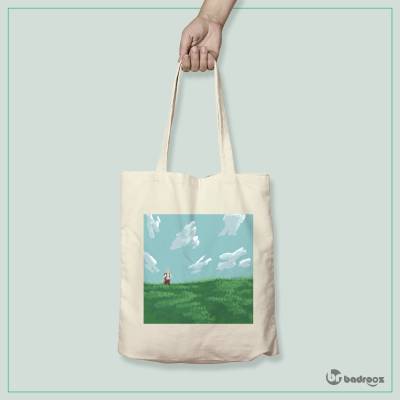 کیف خرید کتان (توت بگ) old knight