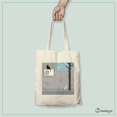 کیف خرید کتان (توت بگ) Cats