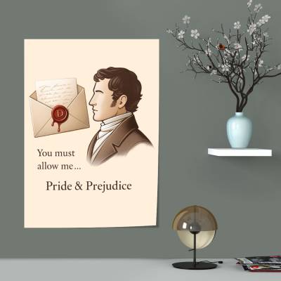 پوستر سیلک طرح نامه آقای دارسی