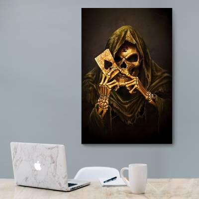 شاسی  طرح نقاشی اسکلت با هود