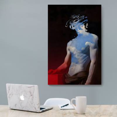 شاسی  طرح مردی ذوب در آسمان