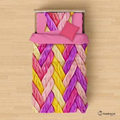 روتختی یک نفره طرح بافت طنابی