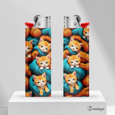 فندک بچه گربه و کاموا