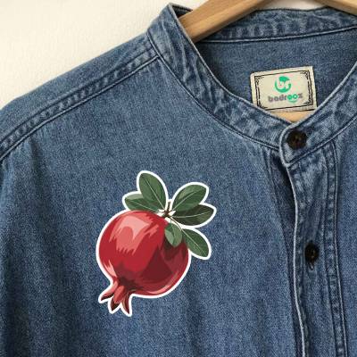 پچ حرارتی (برچسب لباس) انار آبرنگی