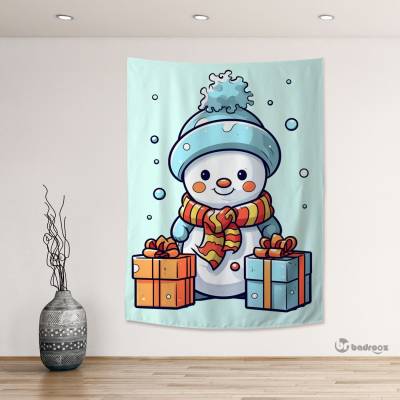 بک دراپ  آدم برفی کارتونی