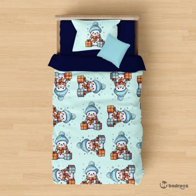 روتختی یک نفره  آدم برفی کارتونی