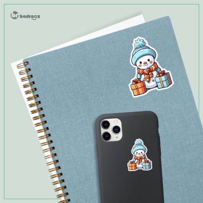 استیکر و برچسب  آدم برفی کارتونی