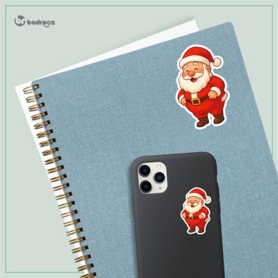 استیکر و برچسب بابانوئل شاد