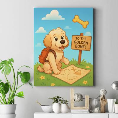 تابلو کنواس (بوم) سگ ماجراجو