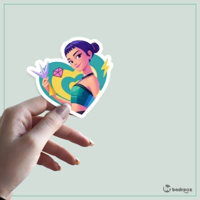 استیکر و برچسب Kpop Demon Hunters - Zoey 2