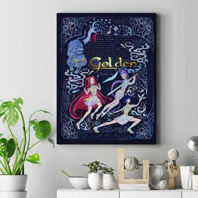 تابلو کنواس (بوم) Kpop Demon Hunters 3