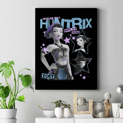 تابلو کنواس (بوم) Kpop Demon Hunters - Zoey 3