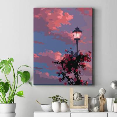 تابلو کنواس (بوم) رویای بنفش