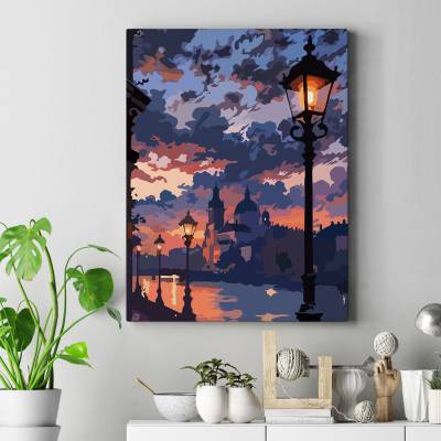 تابلو کنواس (بوم) آخرین روشنی روز