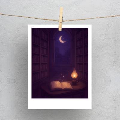 پولاروید(فتوکارت) کتابخانه‌ی نیمه‌شب