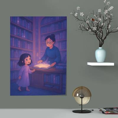 پوستر سیلک نورا و خانم الم