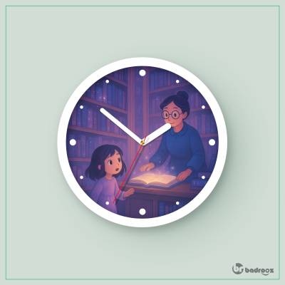 ساعت دیواری  نورا و خانم الم