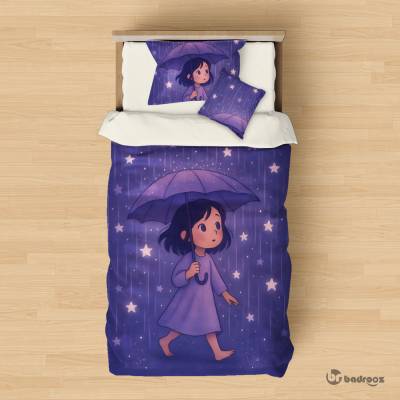 روتختی یک نفره دخترک در باران ستاره‌ها