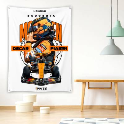 بک دراپ طرح راننده مسابقه‌ای فرمول یک -اتومبیل رانی