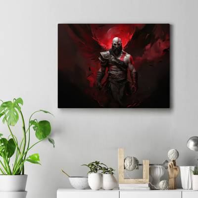 تابلو کنواس (بوم) خدای جنگ (God of War)-16